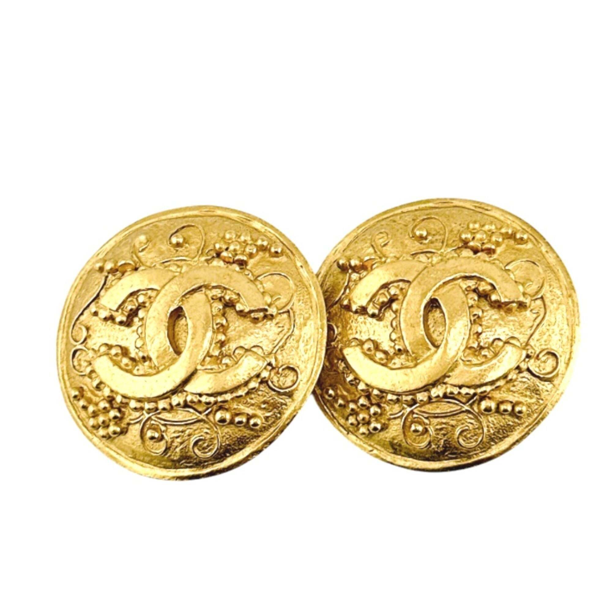 Chanel Gold Logo Earrings 1090$
